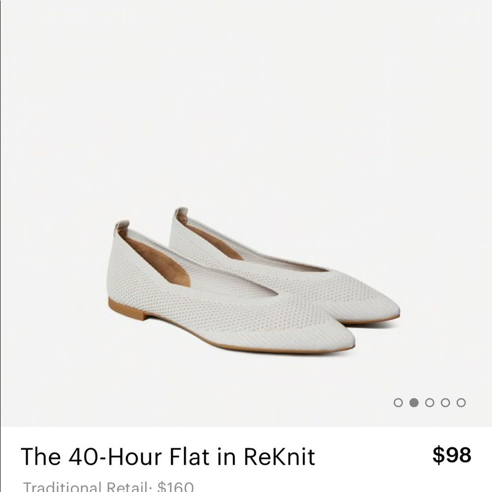 Everlane 40-Hour Flat in ReKnit Fabric